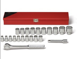 [101147790018] WRIGHT-TOOL NO.472 1/2&quot;Dr. Standard Metric Socket Set 22 pcs. 