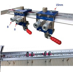 รางอลูมิเนียม Doweling jig adjustable aluminum pocket hole jig for woodworking