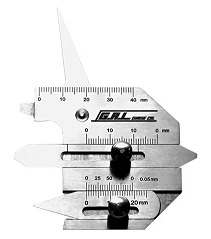 เกจวัดรอยเชื่อม G.A.L. No.Cat #31 Adjustable Fillet Weld Gauge Patented (Metric)