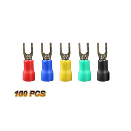 หางปลาแฉกชนิดหุ้มฉนวน T-LUG No.YF4-5 Insulated Spade Terminal : Black