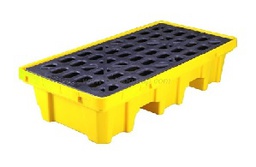 ฐานรองถังสารเคมี SYSBEL No.SPP102 Poly Spill Pallet  , 1350x735x300 mm. ( 2 Drum)