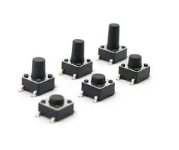 สวิตซ์ปุ่มกด SMD Push Button Switch , 6 x 6 x 12 mm.