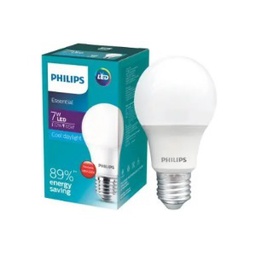 [013000001557] หลอดแอลอีดี PHILIPS Essential LED Bulb 6500K , 7W (Daylight)