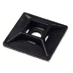 แป้นยึดสำหรับเคเบิ้ลไทร์ Self-adhesive tie mounts : Black , 40 x 40mm. ( สีดำ )