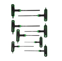 SNAP-ON NO.AWSGT800A (AWSGT800) Set Wrench Torx Combination Tand L-Shape Soft Grip Green Handle , 8pcs/set