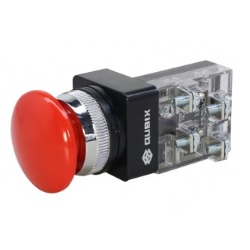 สวิตซ์กดดอกเห็ด QUBIX No.CBM-251R Control Switches , 25mm. (Red)