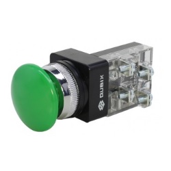 สวิตซ์กดดอกเห็ด QUBIX No.CBM-301G Control Switches , 30mm. (Green)