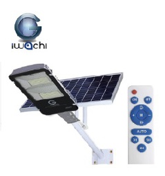 โคมไฟถนนโซล่าเซลล์ (มีรีโมท) IWACHI No.L3100 LED Solar Cell Street Lamp With Remote Control , 200W (Daylight)