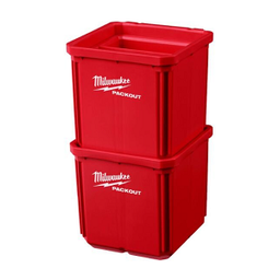 กล่องใส่อุปกรณ์ MILWAUKEE No.48-22-8062 Packout Bin set , 4&quot;x4&quot; (2pcs/ea)