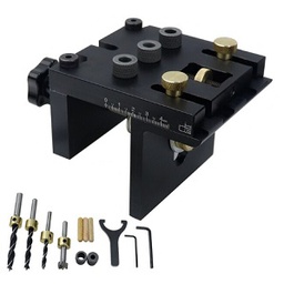 อุปกรณ์ช่วยเจาะหาตำแหน่ง Doweling Center Jig Kit (Puncher Locator) for Woodworking