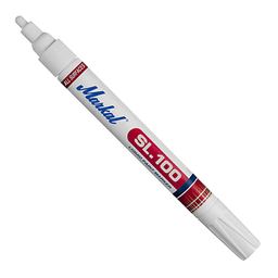 ปากกา MARKAL No.31240120 SL.100 is a xylene-free, low-odor fast-drying liquid paint marker : White