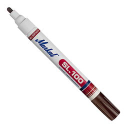 ปากกา MARKAL No.31241120 SL.100 is a xylene-free, low-odor fast-drying liquid paint marker :Brown