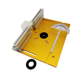 หน้าโต๊ะเครื่องเซาะร่อง luminium Ally Woodworking Router Table Insert Plate Miter Gauge