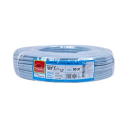 สายไฟอ่อน VKF THAI UNION Cable wire , 2 x 1 sqmm. (100 mt/ea)