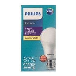 หลอดแอลอีดี PHILIPS LED Bulb A60 3000K : Warmwhite , 13W E27