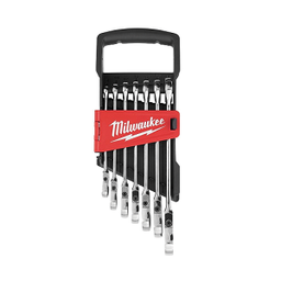 ชุดประแจแหวนข้างปากตายคองอ MILWAUKEE No. 48-22-9529 Spanner Set , 7pcs/ea