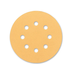 [701001014011] กระดาษทรายหลังสักหลาด BOSCH NO.2608608T75 C411 Velcro Sand Disc C411 For GEX-125 : H&amp;L (P500) , 5&quot; x 125 mm.