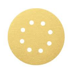 [701001014003] กระดาษทรายหลังสักหลาด BOSCH NO.2608608T66 C411 Velcro Sand Disc C411 For GEX-125 : H&amp;L (P100) , 5&quot; x 125 mm.