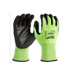 ถุงมือกันบาดสะท้อนแสง MILWAUKEE No.48-73-8931 Anti-Glare Gloves , Cut Level 3 Hi-Vis , Size M