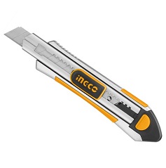 มีดคัตเตอร์อลูมิเนียม INGCO No.HKNS1808 Cutter Knife , 18 x 100mm.