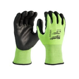 ถุงมือสะท้อนแสง MILWAUKEE No.48-22-8932 Reflective Gloves Cut Level 3HI-VIS Size L