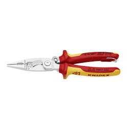 คีมงานไฟฟ้า KNIPEX No.13 96 200T Electrical Installation pliers with Tether Attachment Point , 8&quot;