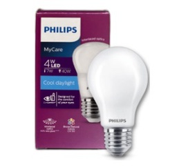 หลอดแอลอีดี PHILIPS LED Bulb MyCare 4W A60 E27 6500K Daylight