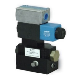 POWER TEAM No.9589 3-way/2-position (pilot-operated) solenoid valve, 115VAC,  50/60 Hz., Wt. 8.2 lbs