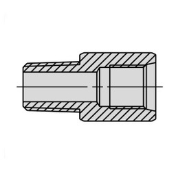 POWER TEAM No.9679 Connector with 1/4&quot; NPTF Female x 3/8&quot; NPTF Male