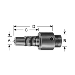 POWER TEAM No.38597 Threaded Adapter, 1.313&quot; Length, 0.5 lb Weight