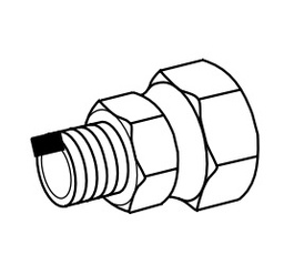 POWER TEAM No.27737 Swivel Adapter with 3/4&quot;-16&quot; Male x 3/4&quot; NPSM Female