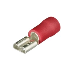 KNIPEX No.97 99 001 Blade Terminal Sockets insulated ,  20 - 18AWG ,  2.8 x 0.5mm. (Red)