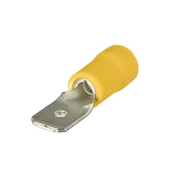 KNIPEX No.97 99 112 Nylon Crimp Blade Terminal , 12 - 10AWG , 6.3 x 0.8mm. (Yellow)