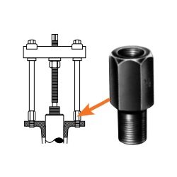 POWER TEAM No.8003 Male Threaded Adapters , 7/16&quot; - 20&quot;