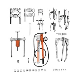 POWER TEAM No.IPS17 Hydraulic Master Puller Set , 17.5 ton Capacity