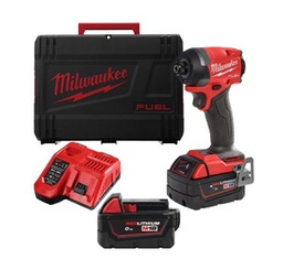 ไขควงกระแทกไร้สาย MILWAUKEE No.M18 FID3-502 Cordless Impact Screwdriver 18V 226 Nm (Charger , 2x Battery 3.0)