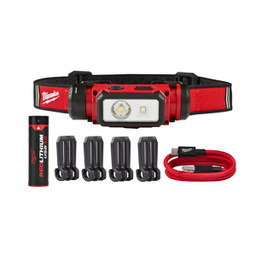 ไฟฉายคาดหัว LED MILWAUKEE No.L4 HL2-301 USB Rechargeable Headlamp 600 Lithium