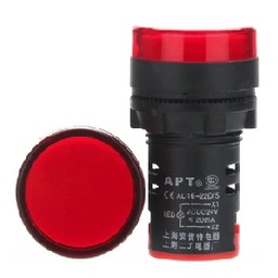 หลอดไพล๊อตแลมป์ No.TS2D7R (TS2) LED Pilot Lamp , 24VDC 22/25 mm. RED