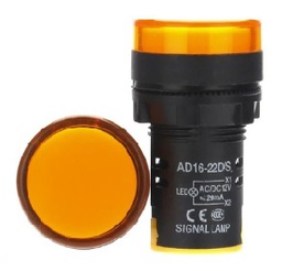 หลอดไพล๊อตแลมป์ SBL No.AD22-22DS Pilot Lamp , AC220V 22 mm. YELLOW