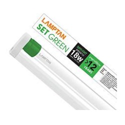 ชุดหลอดไฟขั้วเขียว LAMPTAN No.LYN-GUARD LED TUBE SET GREEN LYN-GUARD 18W DL P24 (1800LM) , 24 pcs/set