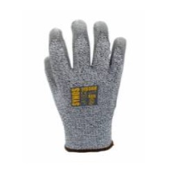 ถุงมือกันบาด (เคลือบพียู) SYNOS No.115588 Safety Glove : Enamel PU/Grey , size 8 (M)