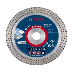 ใบตัดเพชรกระเบื้อง BOSCH No.2608900652 Expert hard ceramic diamond cutting disc , 76 mm.x10 mm.