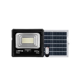 โคมไฟฟลัดไลท์พลังงานแสงอาทิตย์ LAMTAN No.DL P.2 LED Solar Floodlight Smart sensor Pax :Daylight  IP65 , 200W