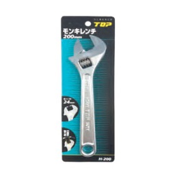 ประแจเลื่อน TOP No.H-100 Adjustable wrench , 4&quot; (13 mm.)