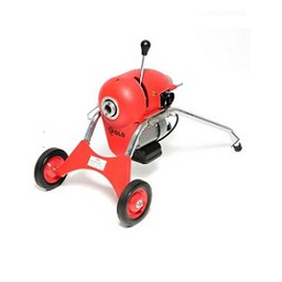 เครื่องล้างท่อไฟฟ้า POLO No.GQ-200 Sectional Drain Cleaning Machine with Cable DIA 30mm x18.4mt for Pipe 20-100MM 2&quot;-8&quot; , 110W 220V.