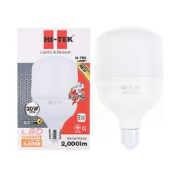 หลอดไฟ HI-TEK LED T-Bulb High Watt 2000lm 3000K 30W (Warn-white)