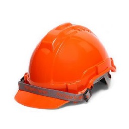 หมวกนิรภัย PROTAPE No.P161-2002 Safety Helmet : Orange , 52 - 64 cm.