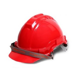 หมวกนิรภัย PROTAPE No.P161-2004 Safety Helmet : Red , 52 - 64 cm.