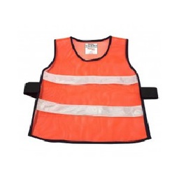 เสื้อกั๊กสะท้อนแสงคอกลมสีส้ม PROTAPE No.P161-1005 Safety Vest Orange round neck