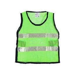 เสื้อกั๊กสะท้อนแสงคอกลมสีเขียว PROTAPE No.P161-1006 Safety Vest Green round neck